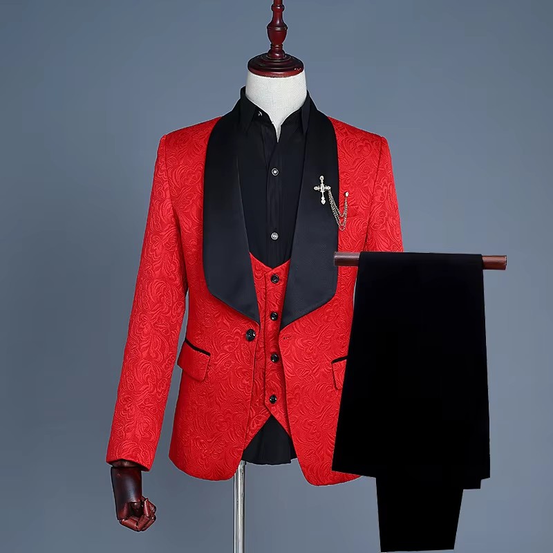 Men's Pink & White Slim Fit Th - đánh giá và giá Men Formal Wear Pink