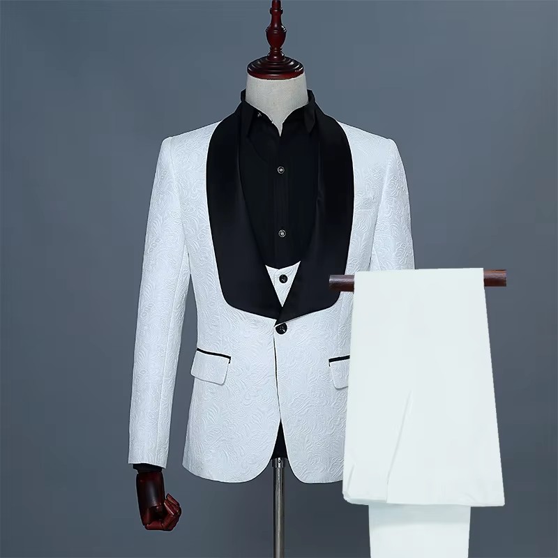 Men's Pink & White Slim Fit Th - đánh giá và giá Men Formal Wear Pink