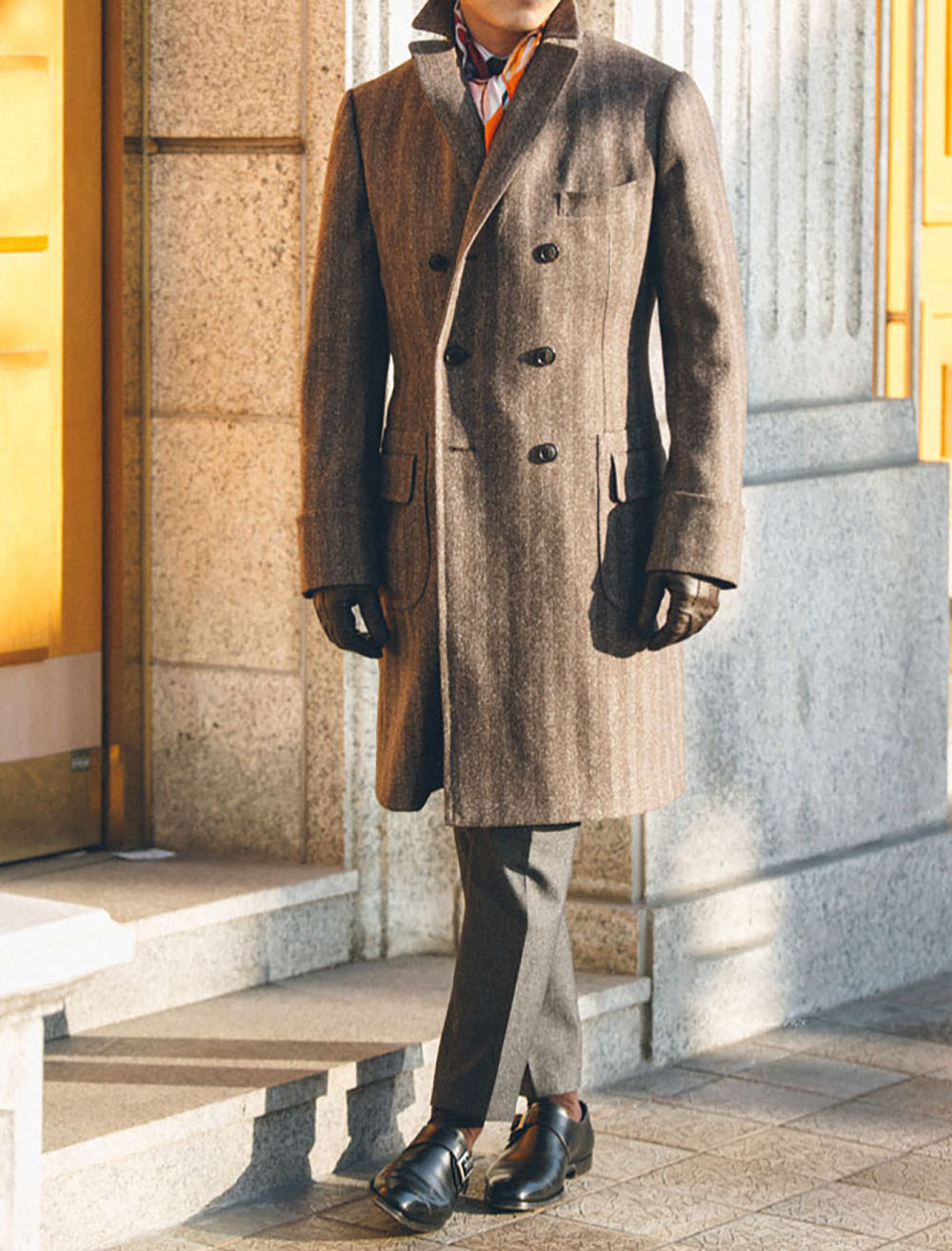 Vintage Wool Blend Herringbone - đánh giá và giá Men'S Vintage Formal Wear