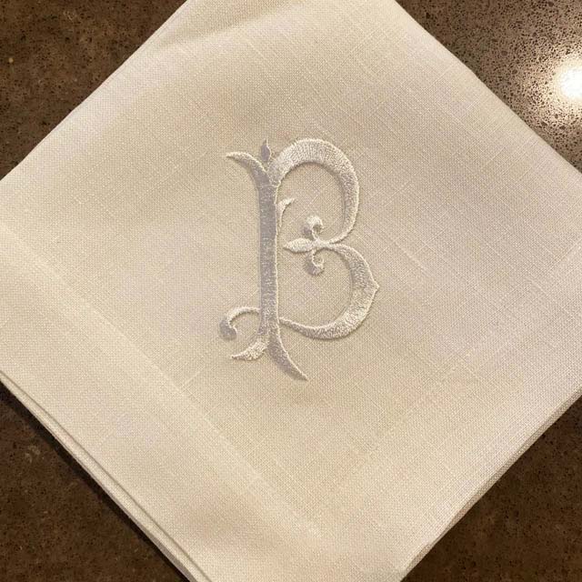 Luxury Square Napkin For Dinin - đánh giá và giá Monogrammed Handkerchief