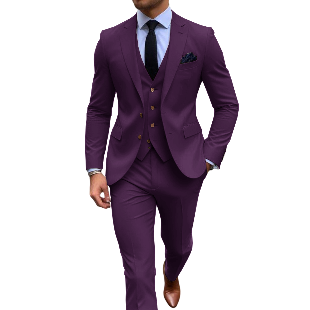 Pink 3 Piece Men's Suits For W - đánh giá và giá Men Formal Wear Pink