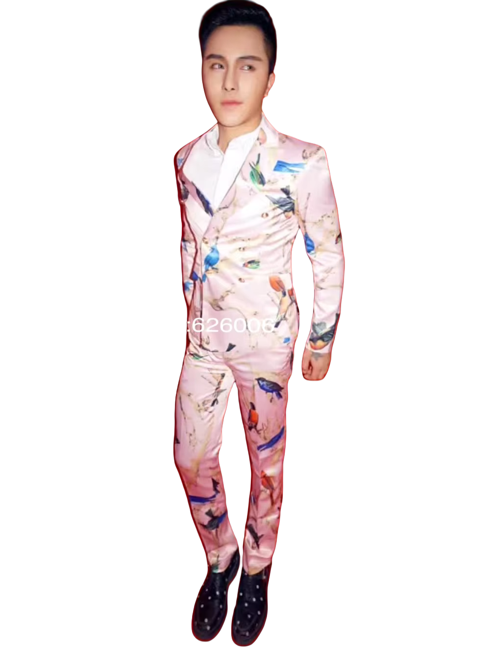 Men's Fashion Flower Pink Bird - đánh giá và giá Men Formal Wear Pink