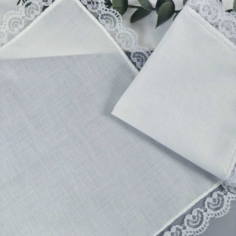 6Pcs New Pure White Lace Handk - đánh giá và giá Monogrammed Handkerchief