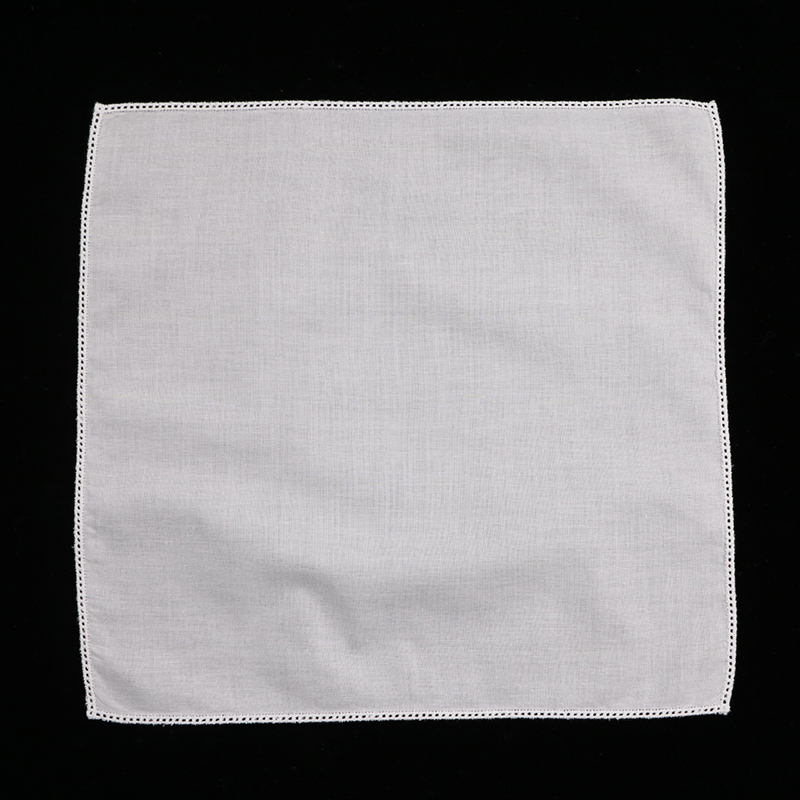 C005 White Cotton 10Pieces Lac - đánh giá và giá Monogrammed Handkerchief