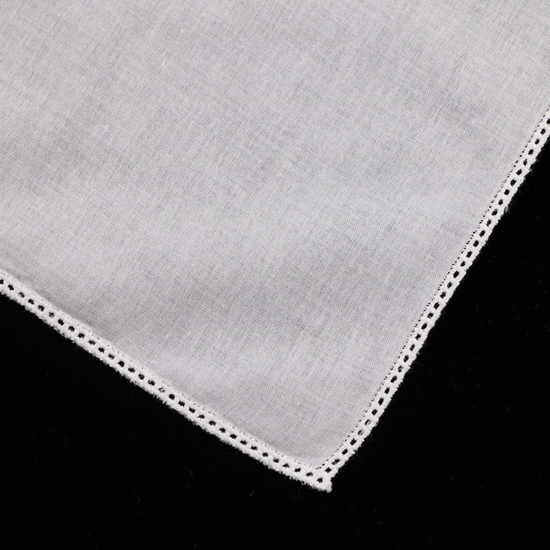 C005 White Cotton 10Pieces Lac - đánh giá và giá Monogrammed Handkerchief