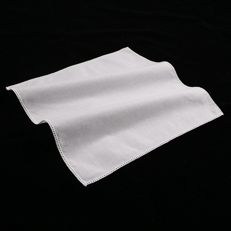 C005 White Cotton 10Pieces Lac - đánh giá và giá Monogrammed Handkerchief
