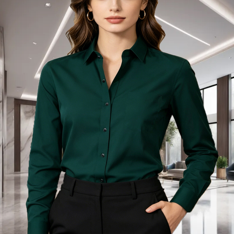 1PC Unisex Solid Color Long Sl - đánh giá và giá Men Formal Office Wear Shirts