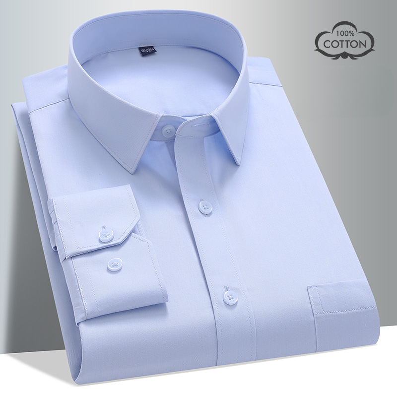 8XL 100 Cotton Long Sleeve Shi - đánh giá và giá Men Formal Office Wear Shirts