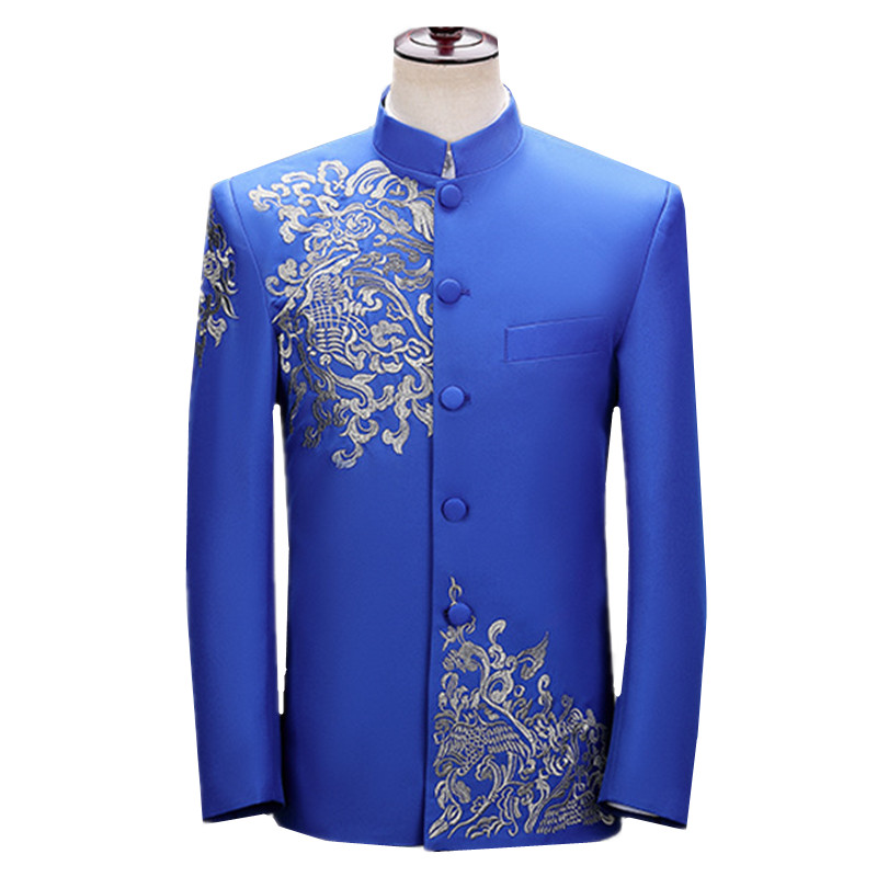 New Men Embroidered Suit Jacke - đánh giá và giá Men'S Vintage Formal Wear