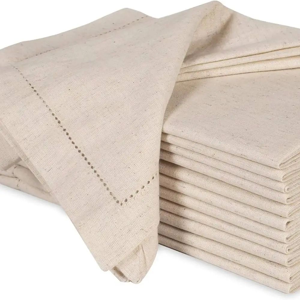 6 Pieces Linen napkins White T - đánh giá và giá Monogrammed Handkerchief