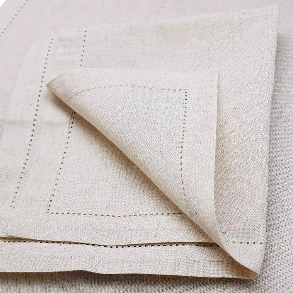 6 Pieces Linen napkins White T - đánh giá và giá Monogrammed Handkerchief