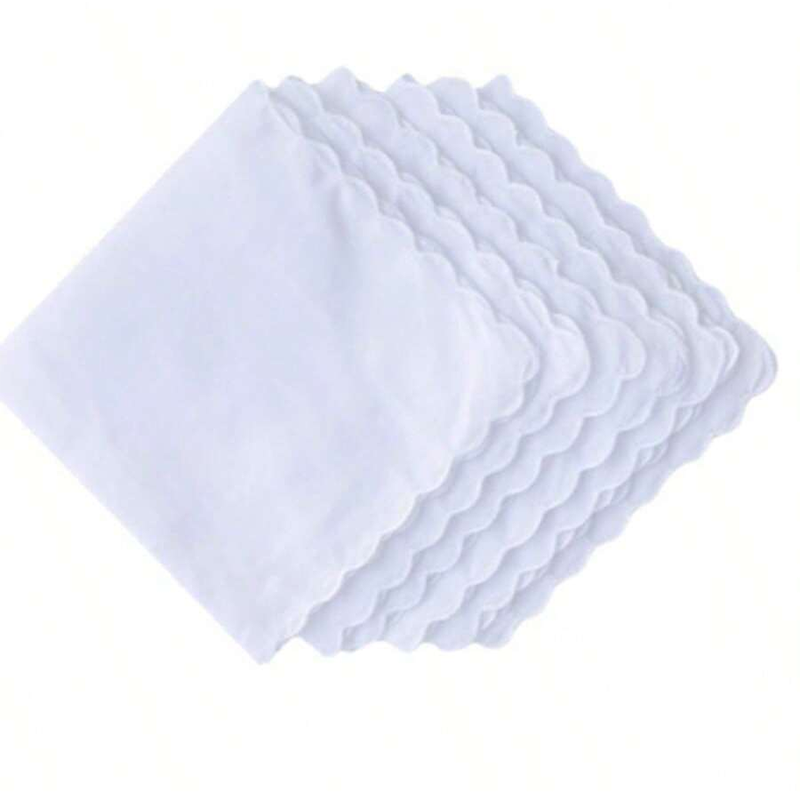 6pcs/Cotton Handkerchief Fan-S - đánh giá và giá Monogrammed Handkerchief