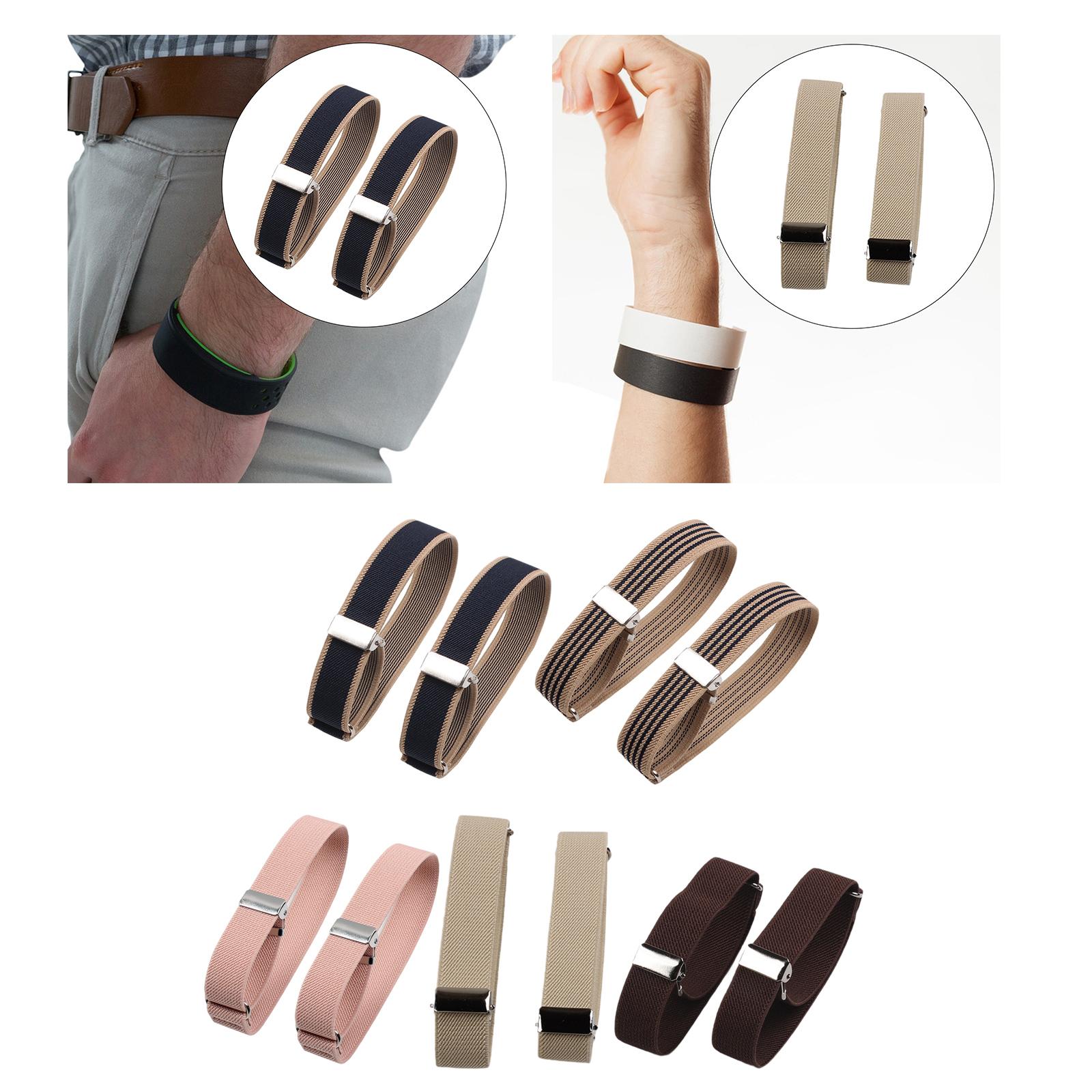 Elastic Armbands Stretch Sleev - đánh giá và giá Men Formal Office Wear Shirts
