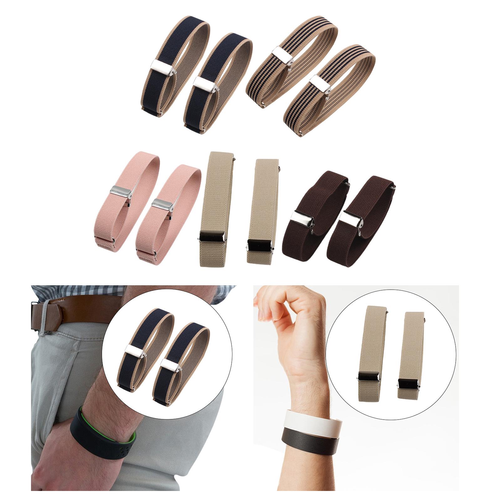 Elastic Armbands Stretch Sleev - đánh giá và giá Men Formal Office Wear Shirts